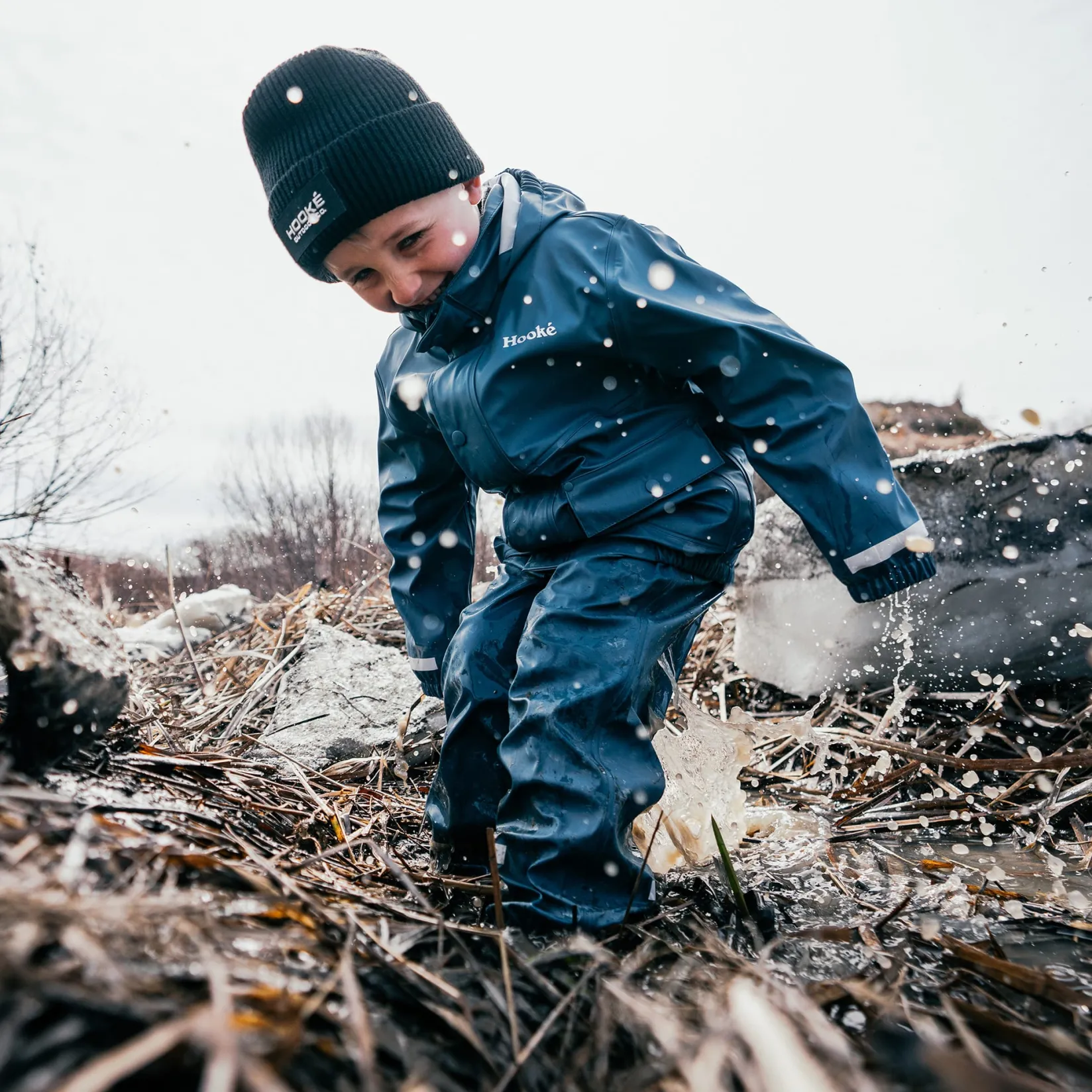 Outerwear|Outerwear>Hooke Hooké PU Rain Set 2-7y Blue