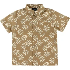 Tops>Chat Botte Horizon Print Shirt 2-10y Brown