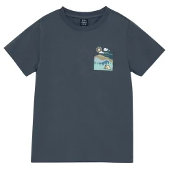 Tops>Color Kids Horizon T-shirt 4-8 Charcoal