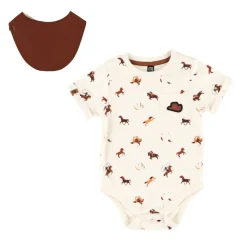 Tops>Nano Horse Bodysuit 6-24m Ivory