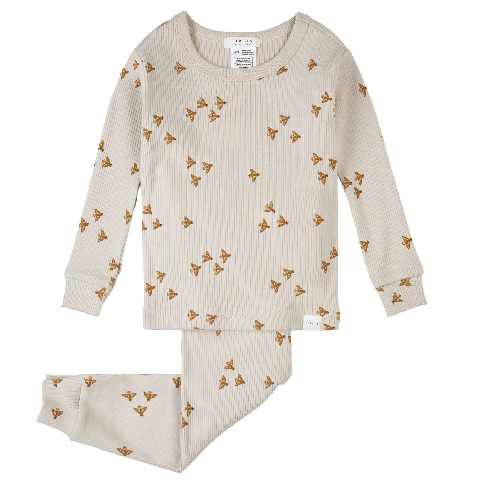 Pajamas|Pyjamas>Firsts par Petit Lem Hot Balloon 2 Piece Pajamas 12-24m Beige