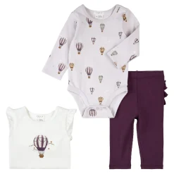 Discount Hot Balloon 3 Piece Set 3-24m Dresses, Skirts & Outfits