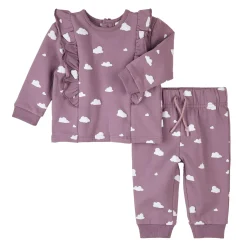 Dresses, Skirts & Outfits>Firsts par Petit Lem Hot Balloon Fleece Set 3-24m Lilac