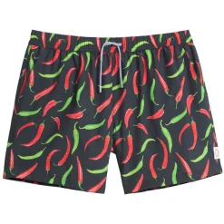 Swimsuits>Public Beach Hot Peppers Swim Shorts 8-16y Charcoal