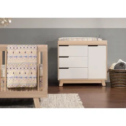 Sale Hudson 3-Drawer Changer Dresser with Removable Changing Tray - Washed Natural / White Changing Tables