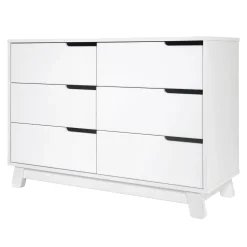 Storage Furniture>Babyletto Hudson 6-Drawer Double Dresser - White