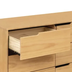 Outlet Hudson 6-Drawer Double Dresser - Honey Storage Furniture