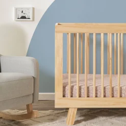 Hot Hudson 3-in-1 Convertible Crib with Toddler Bed Conversion Kit - Natural Finish Cribs & Mattresses|Cribs & Mattresses