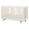 Hot Hudson 3-in-1 Convertible Crib - White / Washed Natural Cribs & Mattresses|Cribs & Mattresses