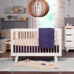 Hot Hudson 3-in-1 Convertible Crib - White / Washed Natural Cribs & Mattresses|Cribs & Mattresses