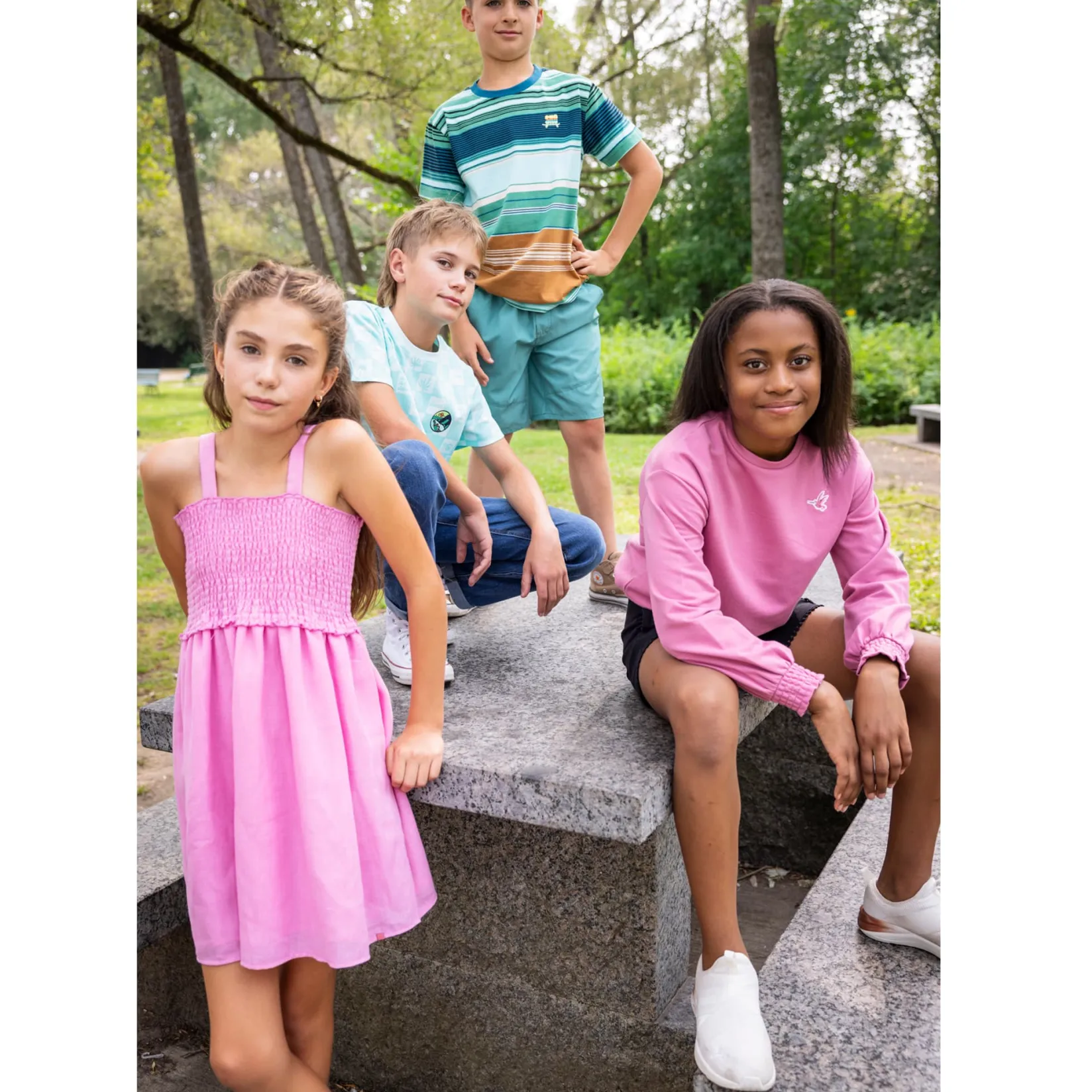 Dresses & Rompers>Nano Humingbird Dress 2-12y Pink