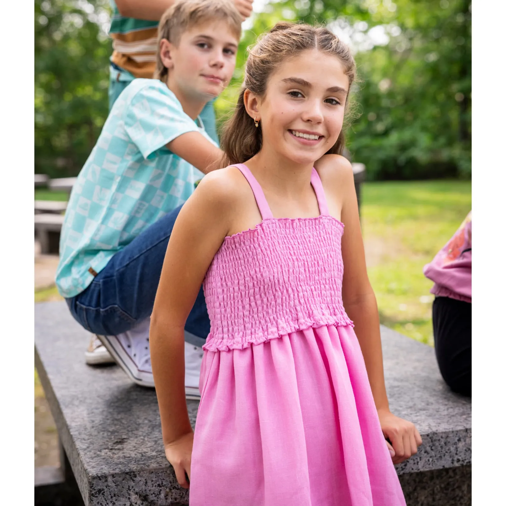 Dresses & Rompers>Nano Humingbird Dress 2-12y Pink