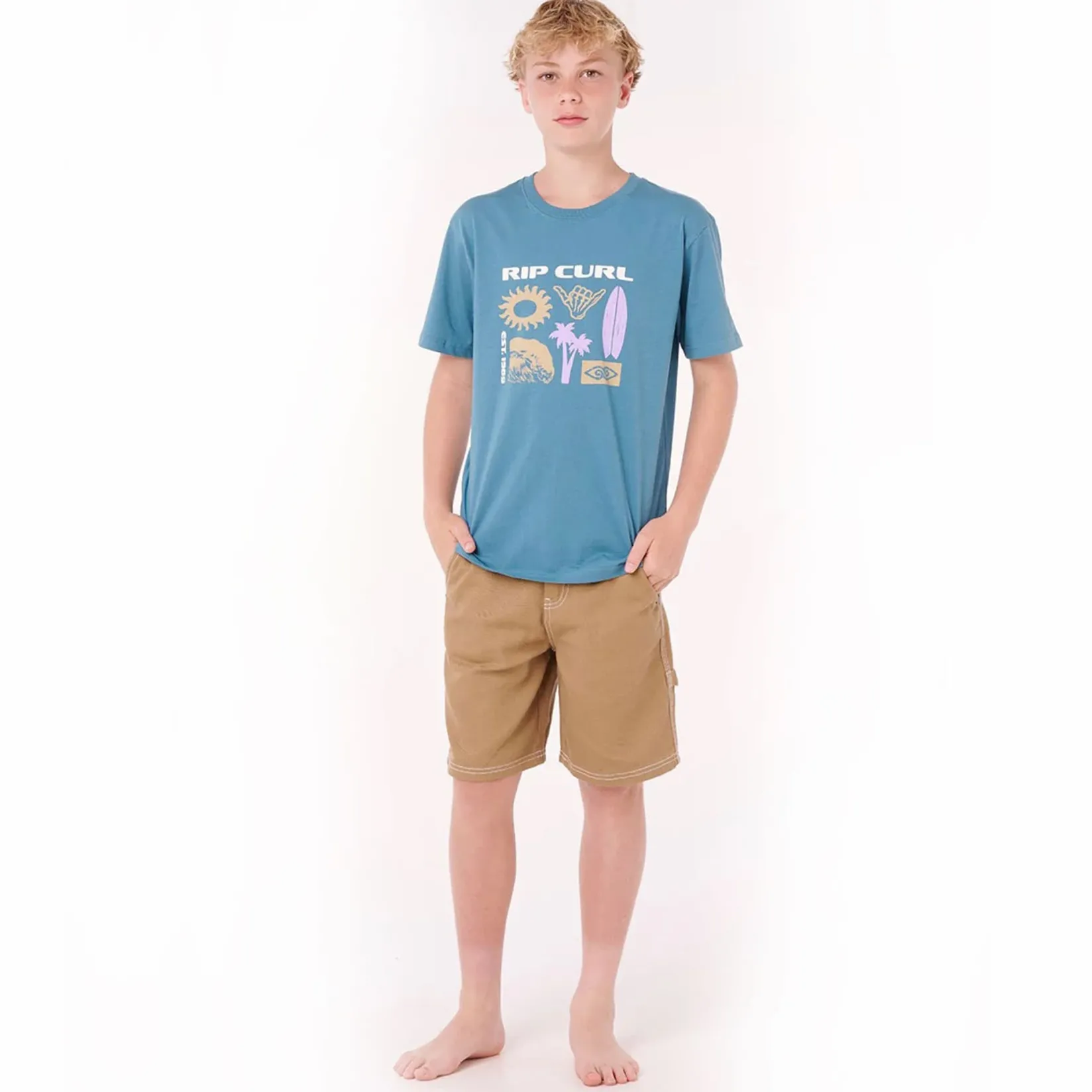 Shorts & Bermuda>Rip Curl Hyped Twill Shorts 8-14y