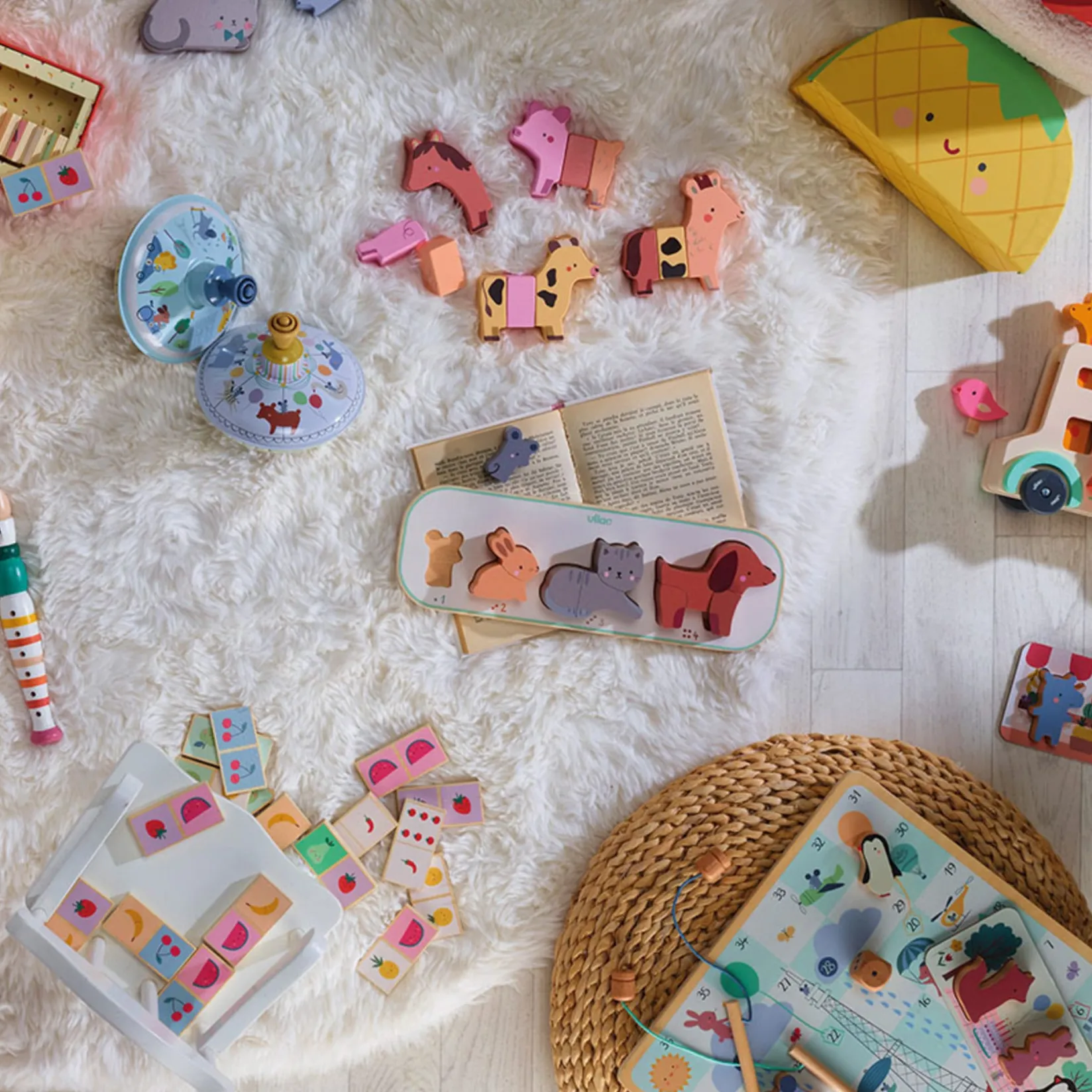 Puzzles>Vilac I Am Learning to Count Animals