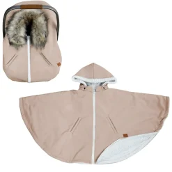 Snowsuits|Snowsuits>Gustine 3-in-1 Car Seat Cover / Poncho - Tan