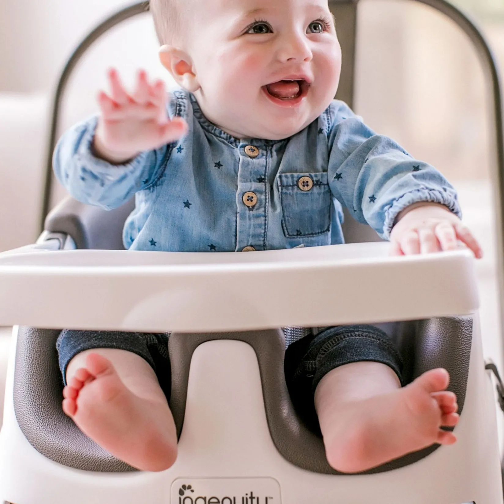 High Chairs & Booster Seats|High Chairs & Booster Seats>Ingenuity Baby Base 2-in-1™ Seat - Slate