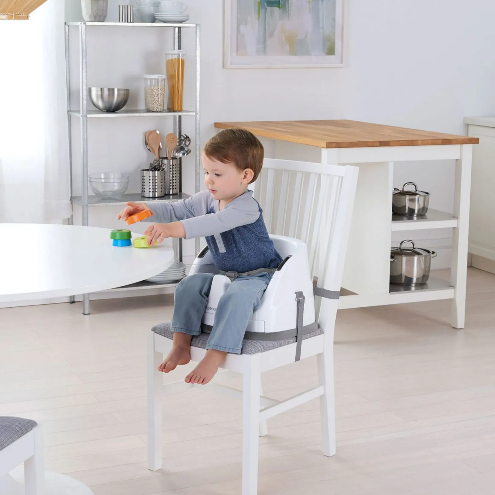 High Chairs & Booster Seats|High Chairs & Booster Seats>Ingenuity Baby Base 2-in-1™ Seat - Slate