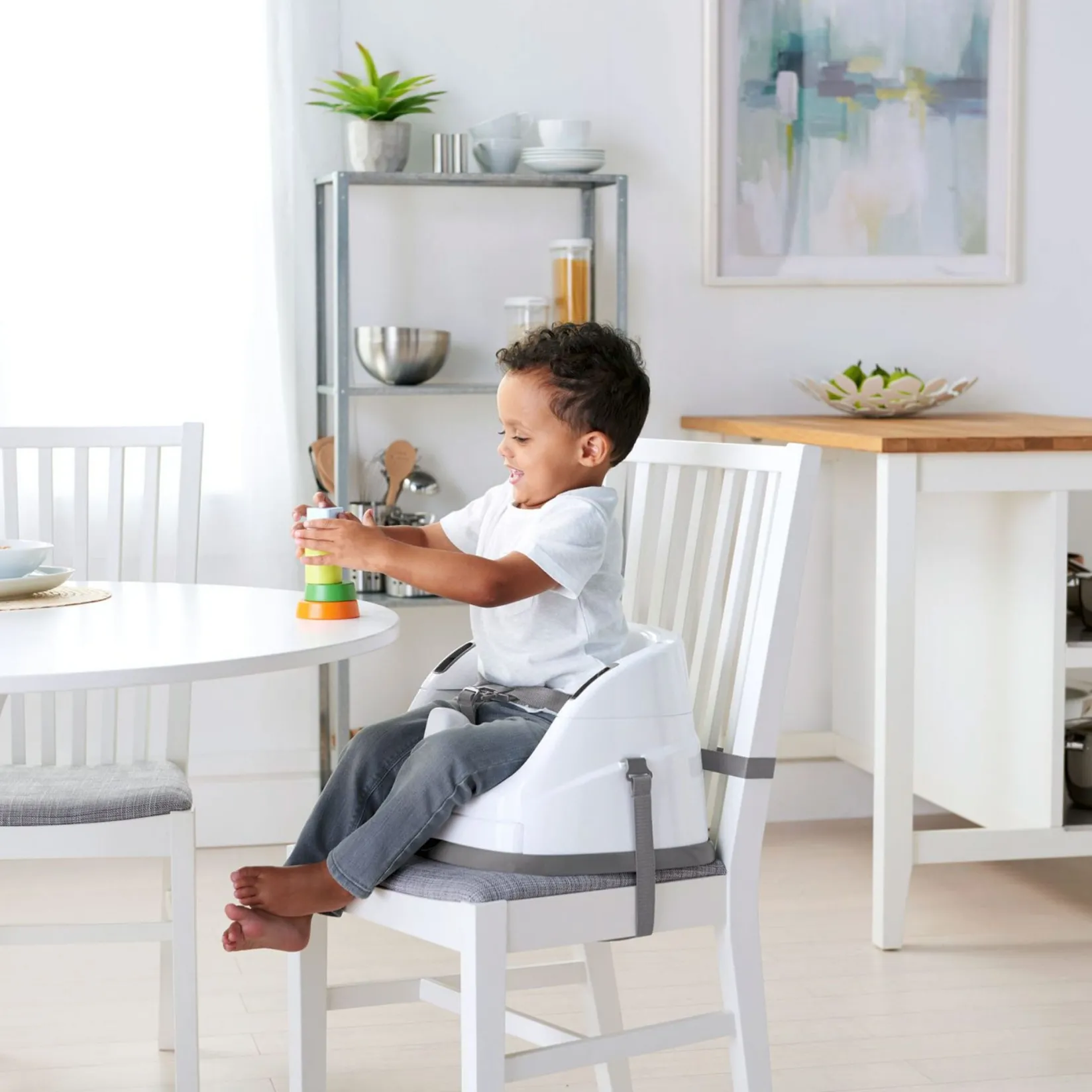 High Chairs & Booster Seats|High Chairs & Booster Seats>Ingenuity Baby Base 2-in-1™ Seat - Slate