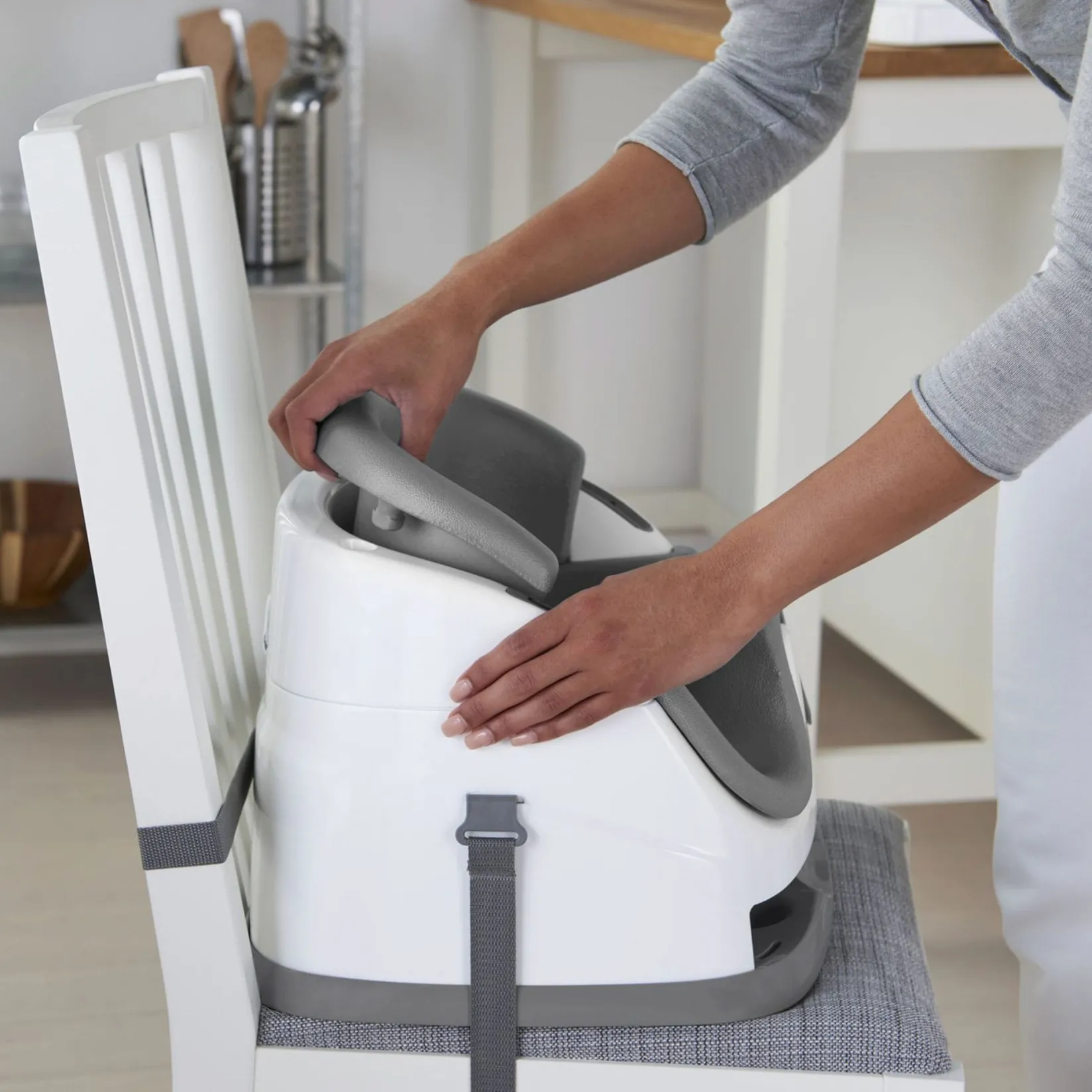 High Chairs & Booster Seats|High Chairs & Booster Seats>Ingenuity Baby Base 2-in-1™ Seat - Slate