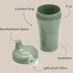 Breastfeeding|Tableware>Nouka Insulated Sippy Cup - Soft Sand