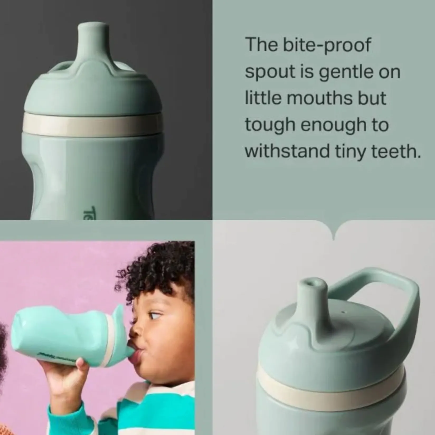 Tableware|Plates & Placemats>Tommee Tippee Insulated Sporty Spout Cup Blu