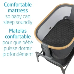 Playards & Bassinets|Playards & Bassinets>Maxi-cosi Iora Bedside Bassinet - Classic Graphite