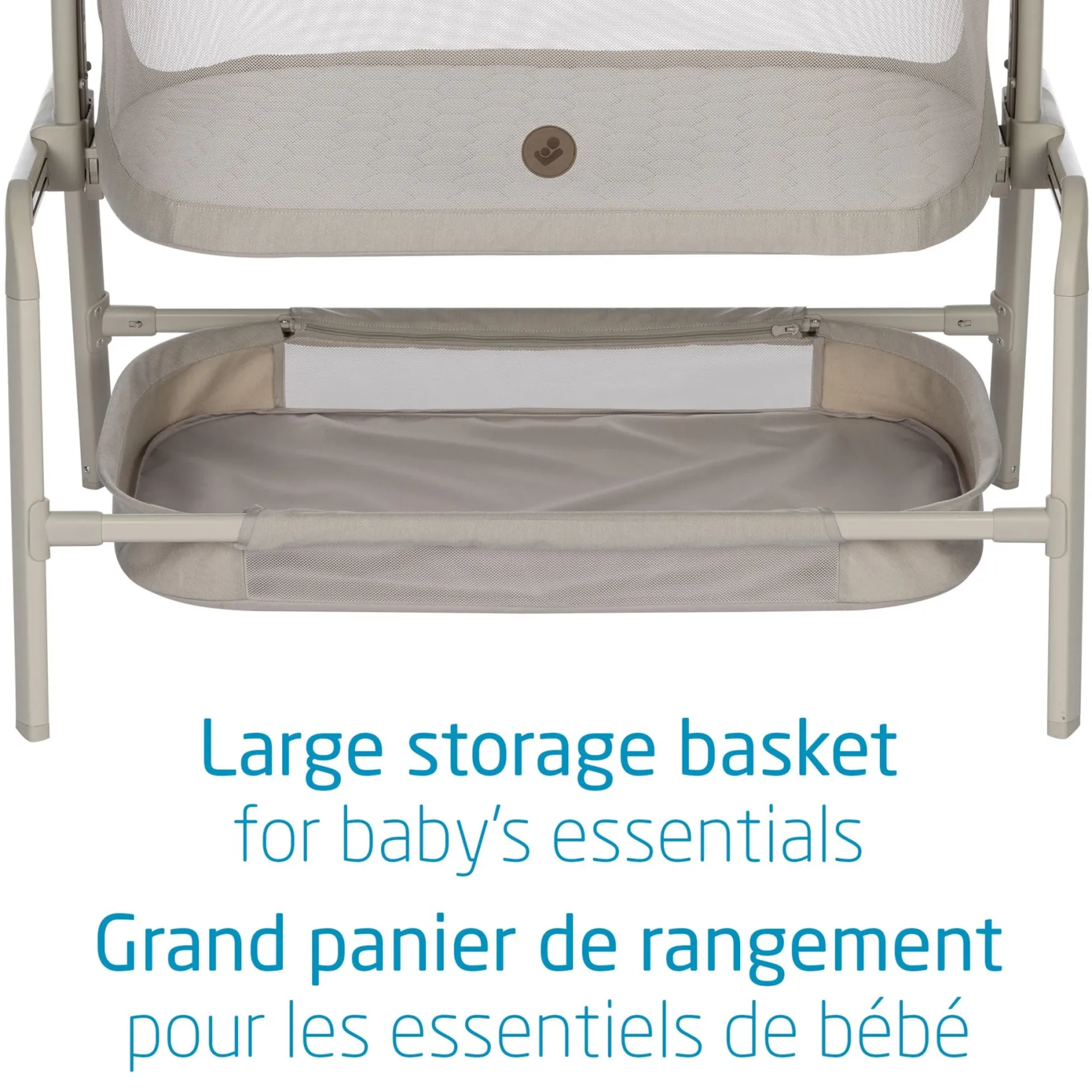 Playards & Bassinets|Playards & Bassinets>Maxi-cosi Iora Bedside Bassinet - Classic Oat