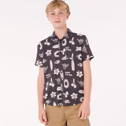 Hot Island Paradiso Shirt 8-14 Kids/BOY Tops