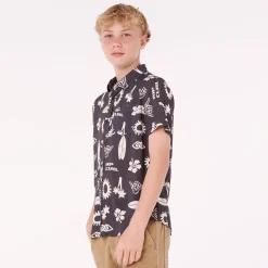 Hot Island Paradiso Shirt 8-14 Kids/BOY Tops