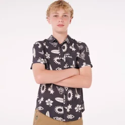 Hot Island Paradiso Shirt 8-14 Kids/BOY Tops