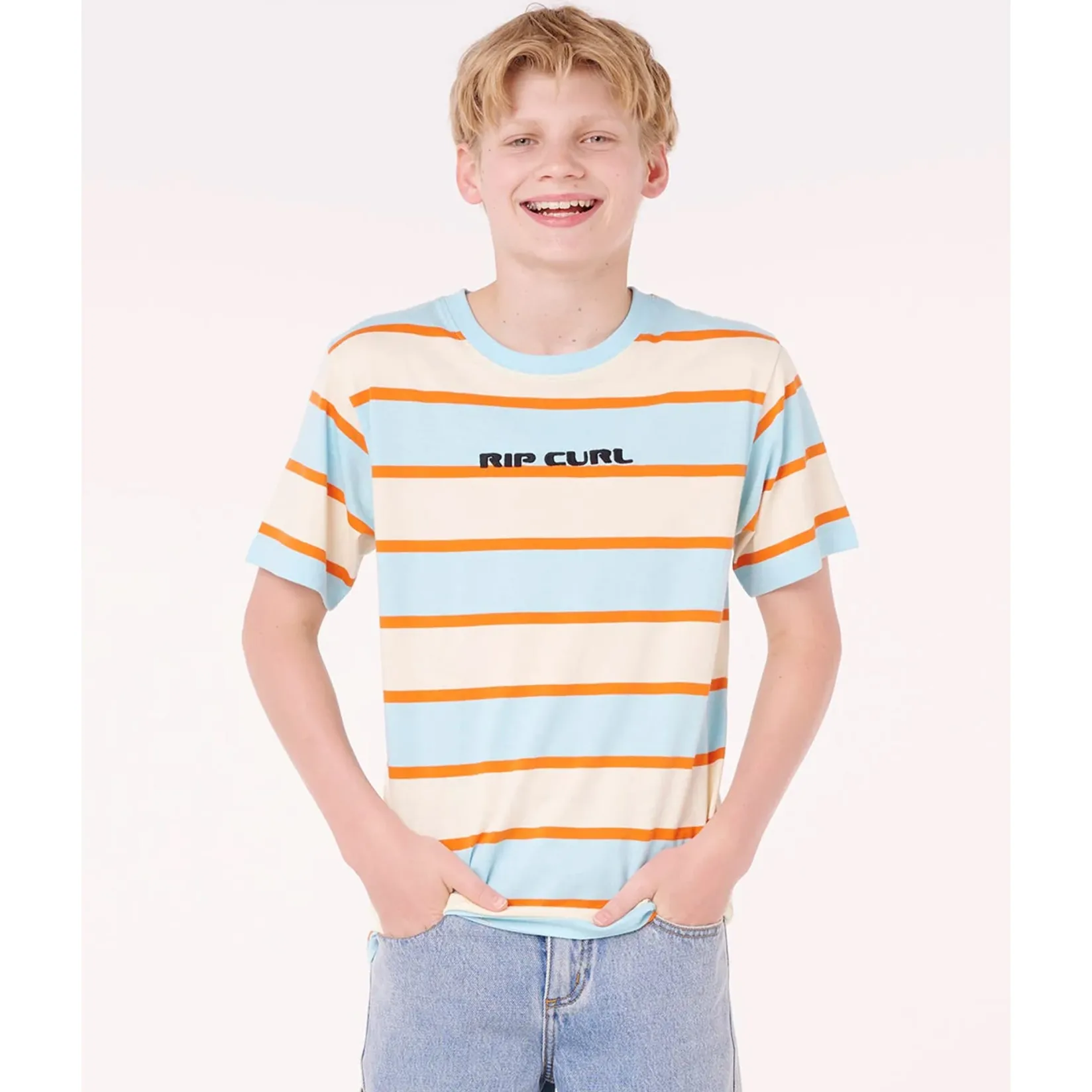 Clearance Island Stripe T-shirt 8-14y Kids/BOY Tops