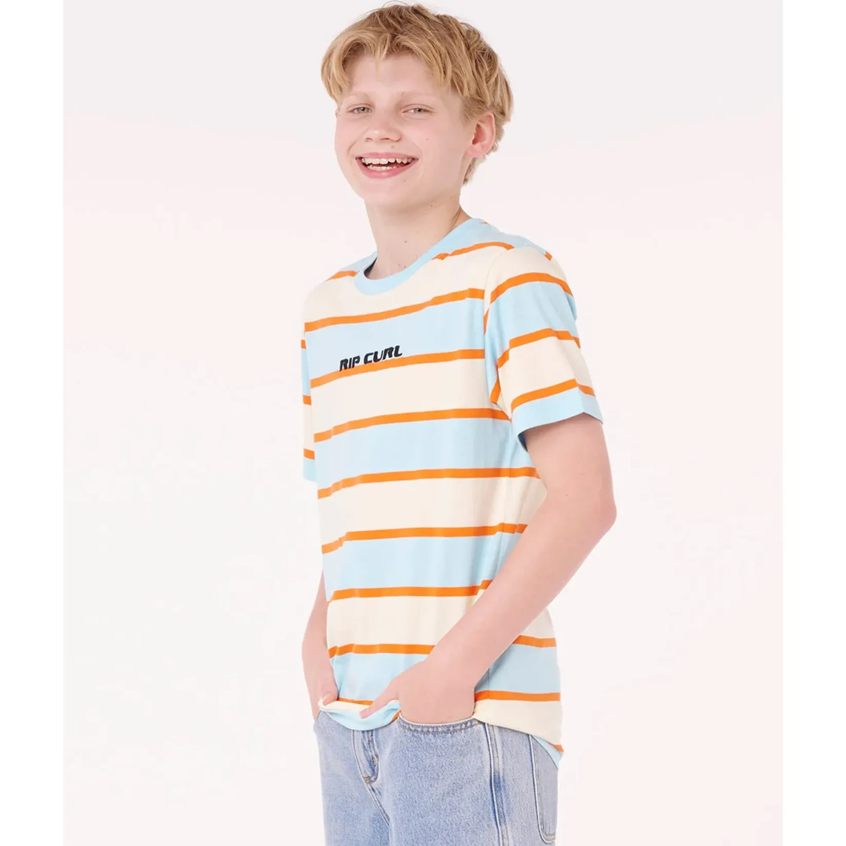 Clearance Island Stripe T-shirt 8-14y Kids/BOY Tops