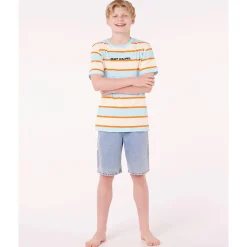 Clearance Island Stripe T-shirt 8-14y Kids/BOY Tops