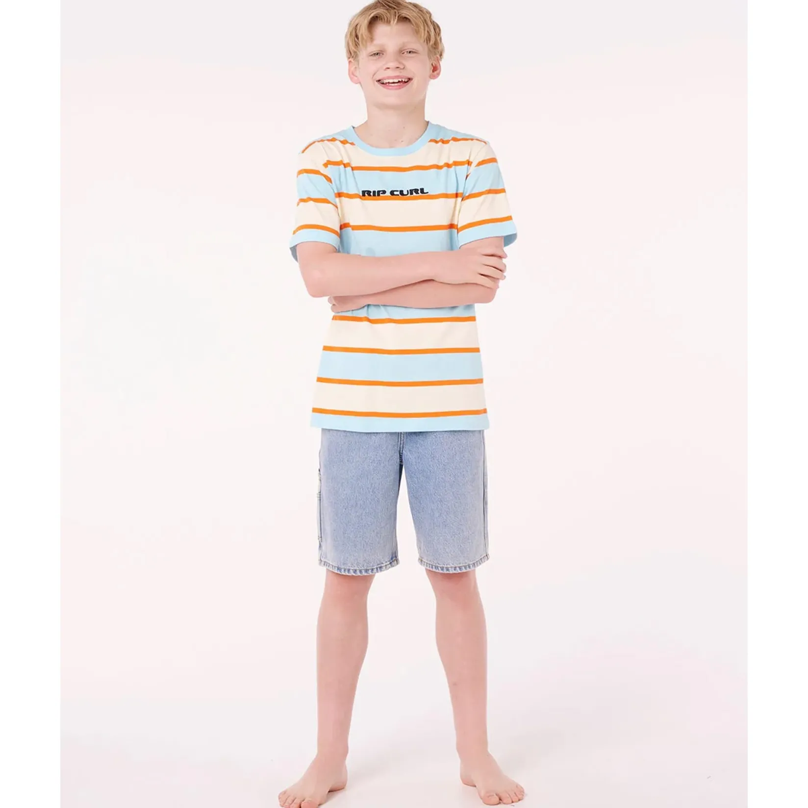 Clearance Island Stripe T-shirt 8-14y Kids/BOY Tops
