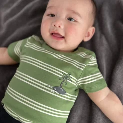 Discount Island Striped Bodysuit 3-24m BOY Tops