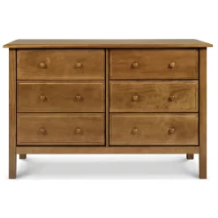 Storage Furniture>DaVinci Jayden 6-Drawer Double Wide Dresser - Chestnut