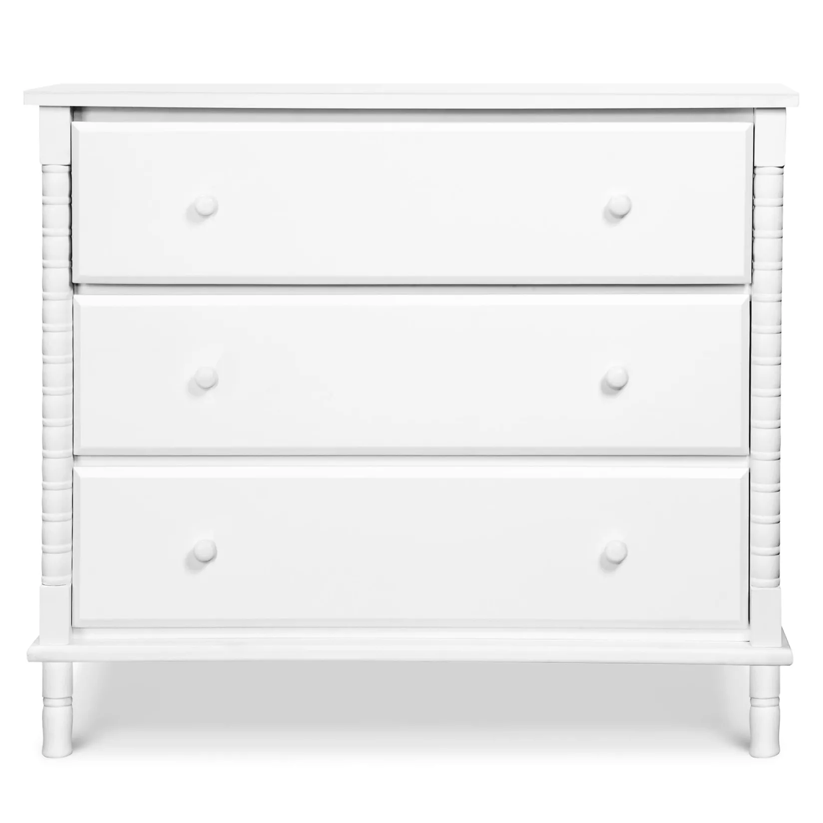 Storage Furniture>DaVinci Jenny Lind Spindle 3-Drawer Dresser - White