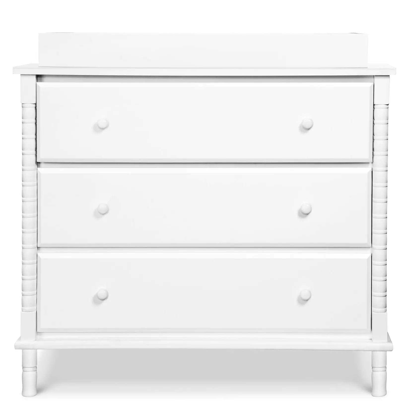 Storage Furniture>DaVinci Jenny Lind Spindle 3-Drawer Dresser - White