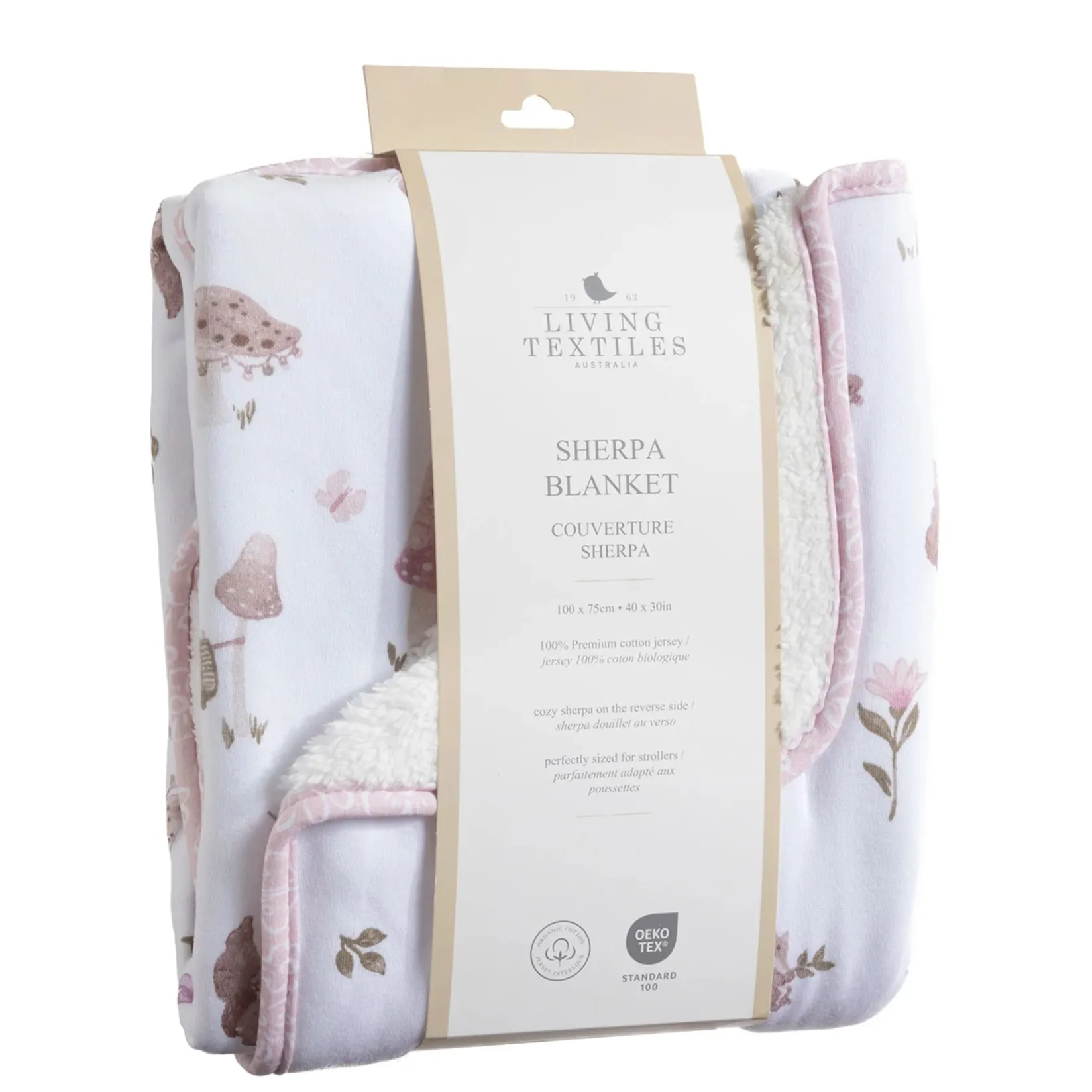 New Jersey Sherpa Blanket - Mushroom House Kids Blankets|Blankets