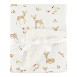 Blankets|Blankets>Living Textiles Jersey Sherpa Blanket - Sophia Garden