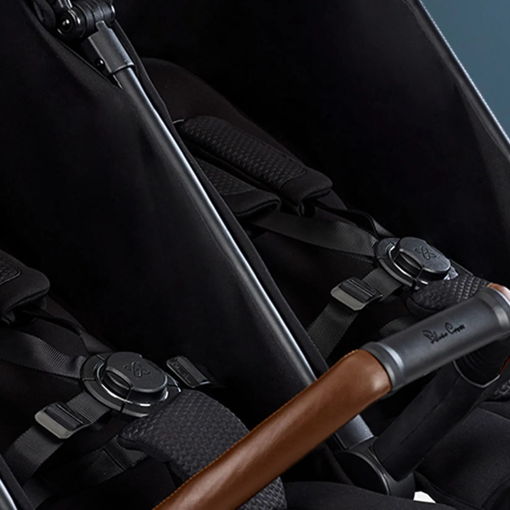 Strollers|Strollers & Trailers>Silver Cross Jet Double Stroller - Black