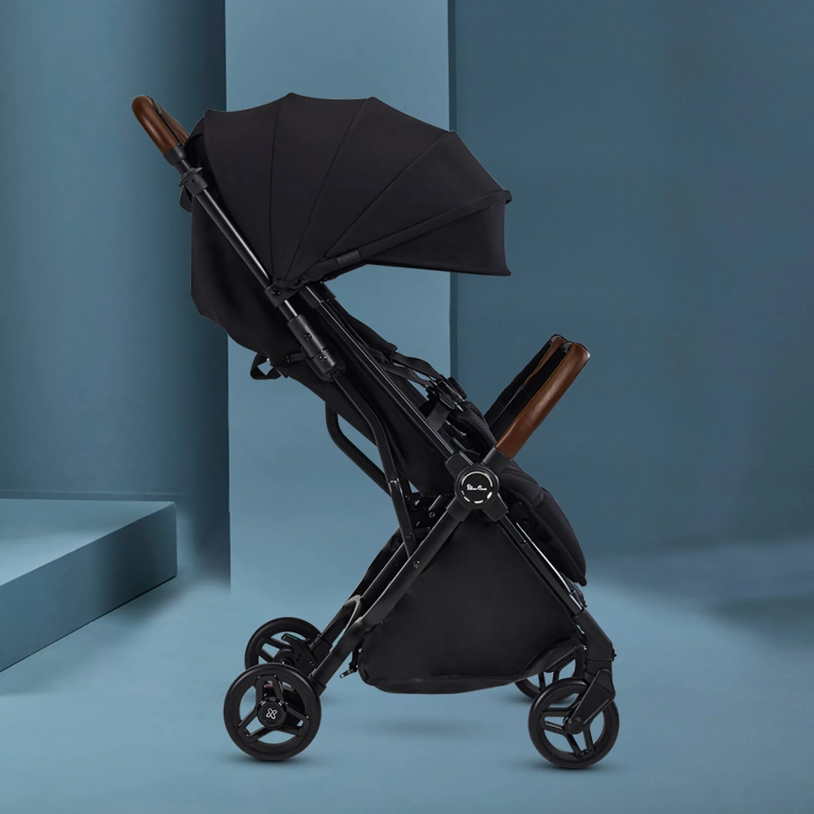 Strollers|Strollers & Trailers>Silver Cross Jet Double Stroller - Black