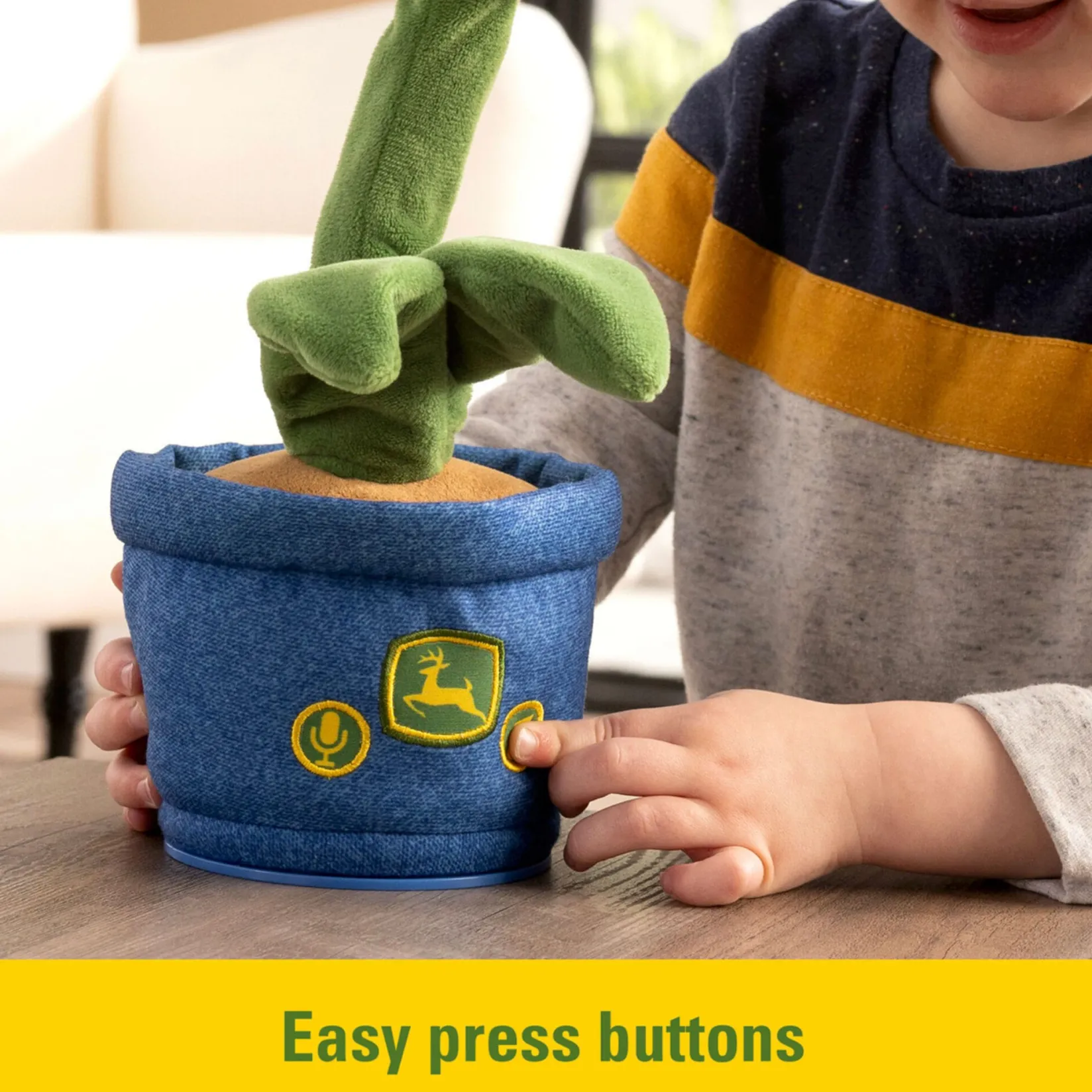 Musical Toys|Developmental Toys>Lamaze John Deere Corny Dancer Plush Musical Toy