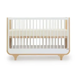 Outlet Jolly 3-In-1 Convertible Crib - White/Natural Cribs & Mattresses|Cribs & Mattresses