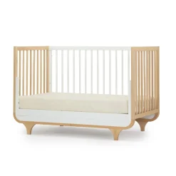 Outlet Jolly 3-In-1 Convertible Crib - White/Natural Cribs & Mattresses|Cribs & Mattresses