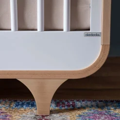 Outlet Jolly 3-In-1 Convertible Crib - White/Natural Cribs & Mattresses|Cribs & Mattresses