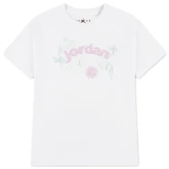 Sportswear|Tops>Jordan Puff Floral T-shirt 7-16y White