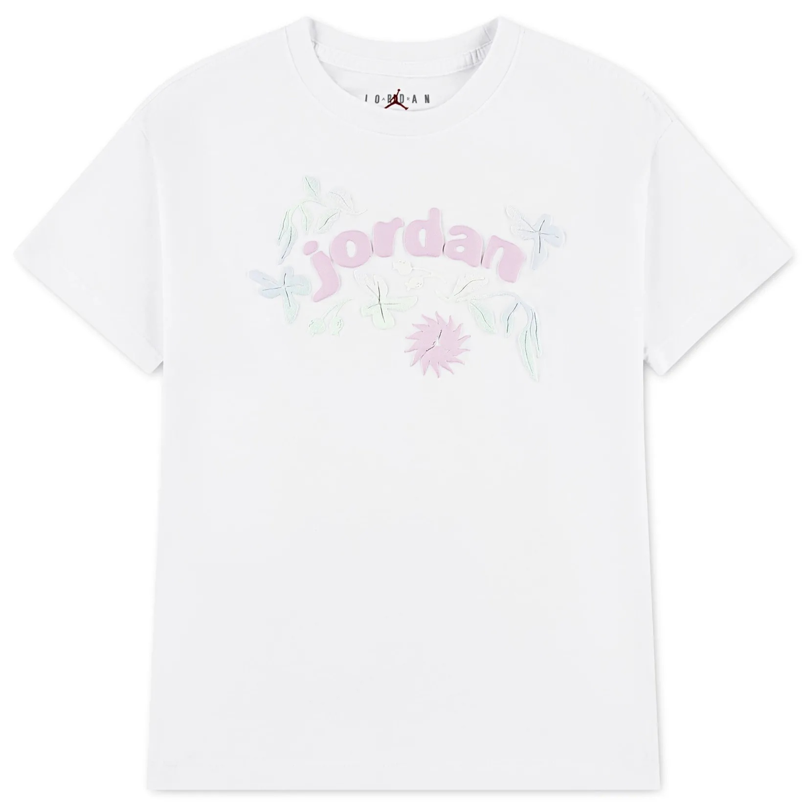 Sportswear|Tops>Jordan Puff Floral T-shirt 7-16y White