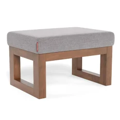 Gliders & Rocking Chairs|Gliders & Rocking Chairs>Monte Joya Ottoman - Pebble Grey / Walnut