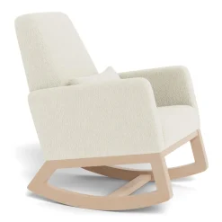 Gliders & Rocking Chairs|Gliders & Rocking Chairs>Monte Joya Rocking Chair - White Faux Sheepskin / Maple (In Stock)